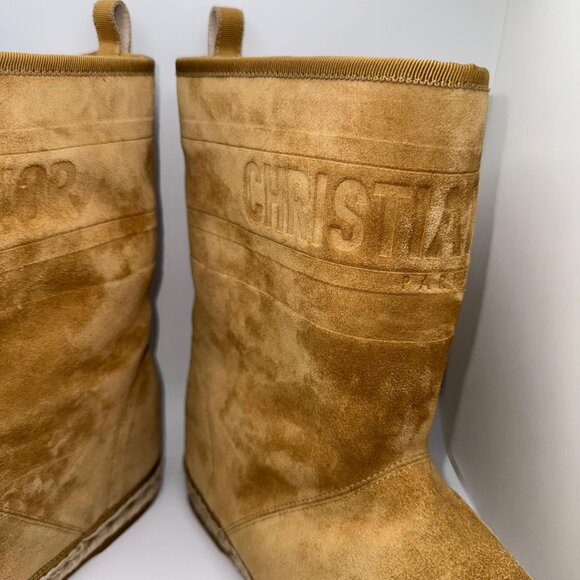 Christian Dior Granville Espadrille Boots Boots Suede Natural Beige EU 41 NIB - Picture 12 of 16